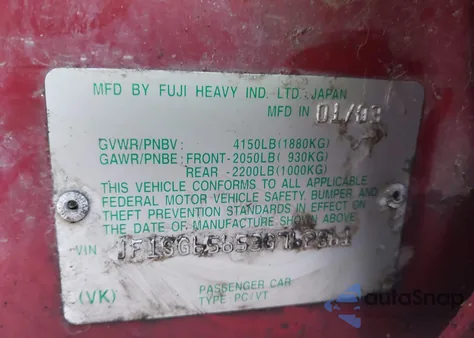 2003 Subaru Forester Xs из США, поврежденный, VIN JF1SG65653G762861